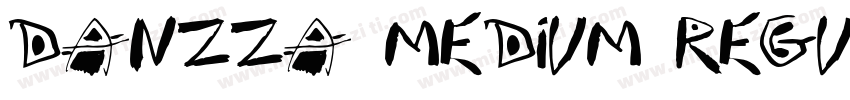 Danzza Medium Regula字体转换